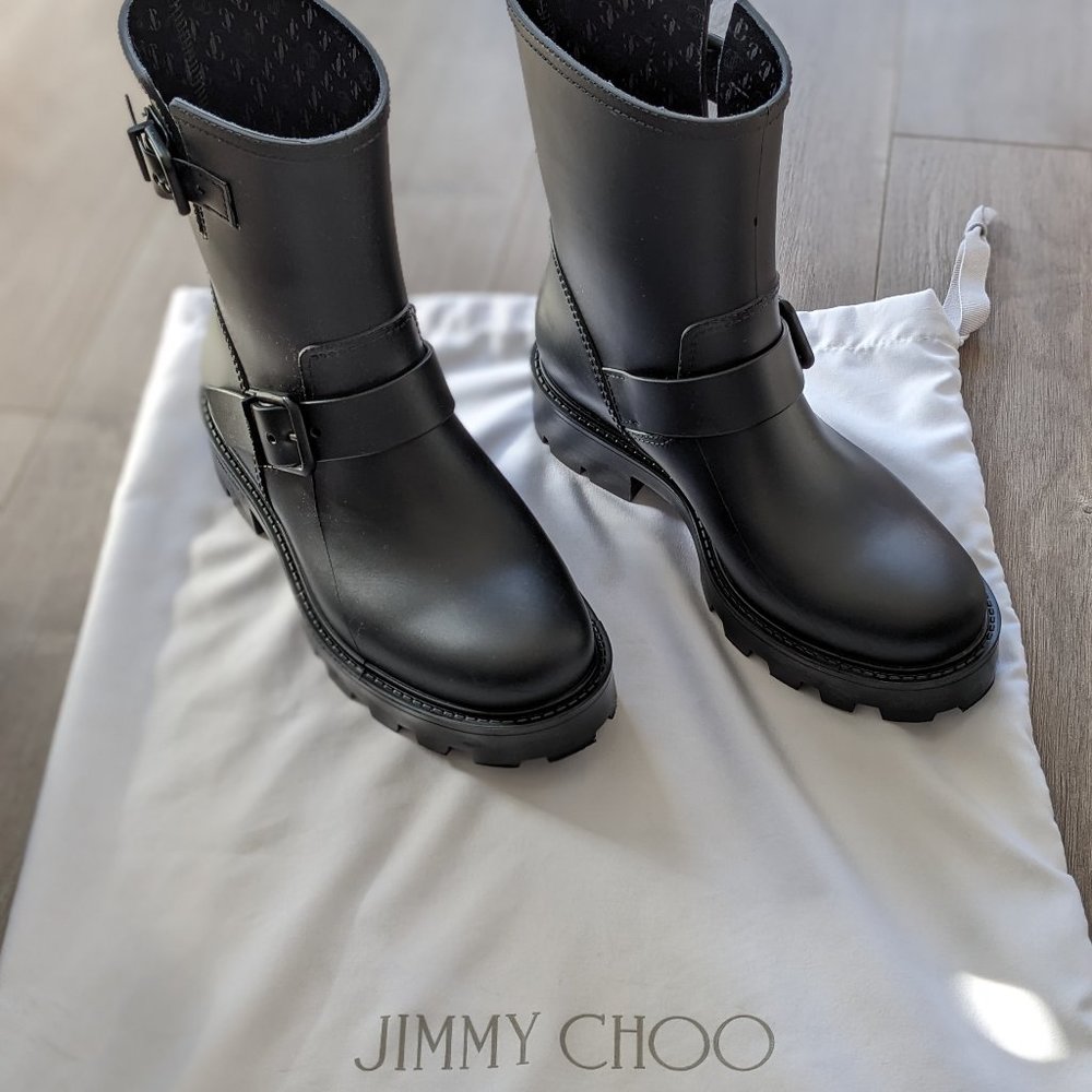 Jimmy Choo Yael Women's Rain boots size 38